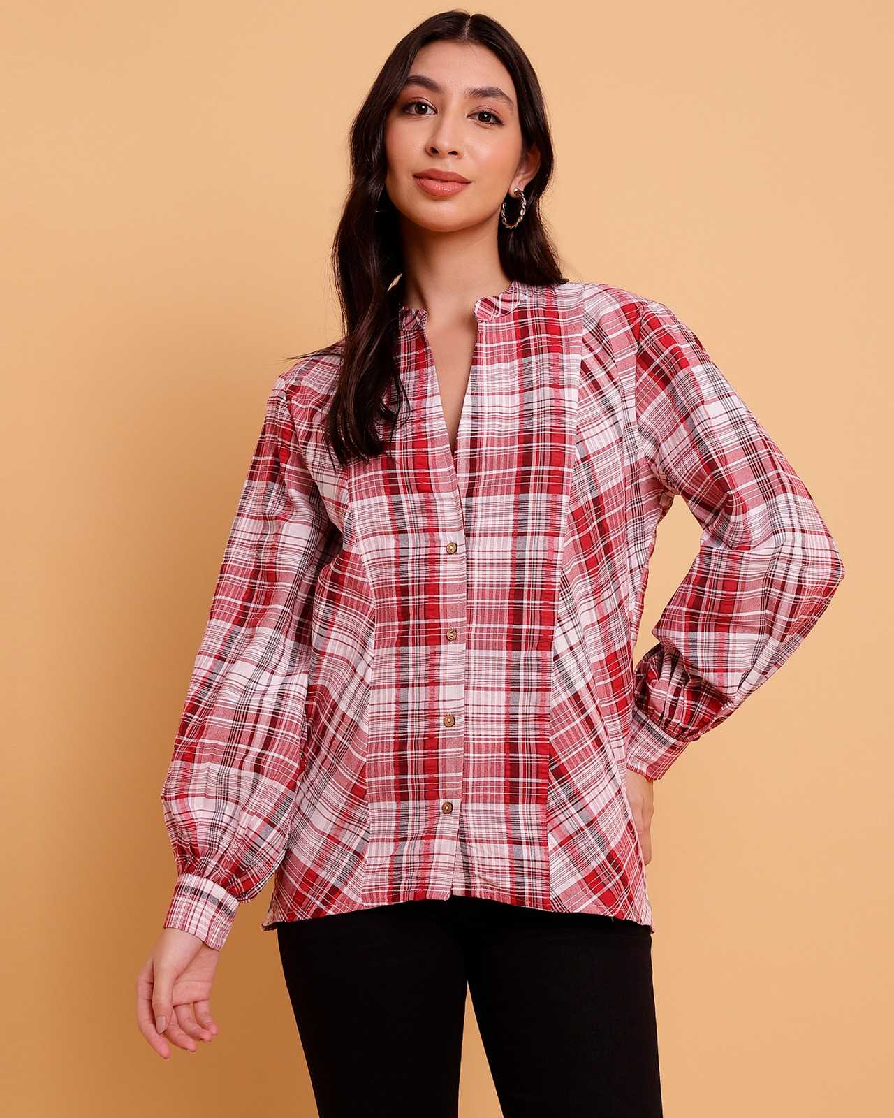 Multicolour Full Sleeve Bias Panelling Shirt